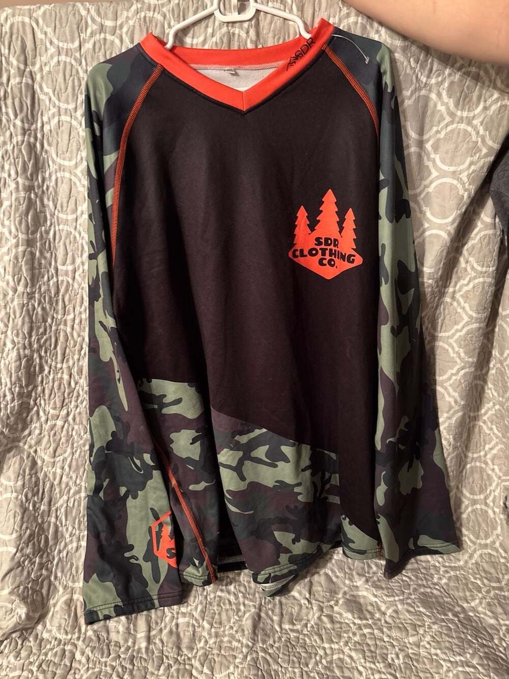 SDR Clothing Co. Men's 2XL Moto Camo Jersey Long Sleeve